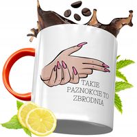 Kubek Pomarańczowy Dla Kosmetyczki Prezent Z Nadrukiem Ze Zdjęciem