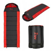 ŚPIWÓR z bawełnianym wypełnieniem ZIMOWY Gruby z kapturem 190cm -12 stopni