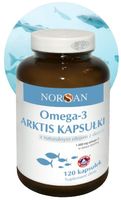 NORSAN Omega-3 Arktis Kapsułki TRAN OLEJ RYBI Z DORSZA ODPORNOŚĆ 120 kaps.