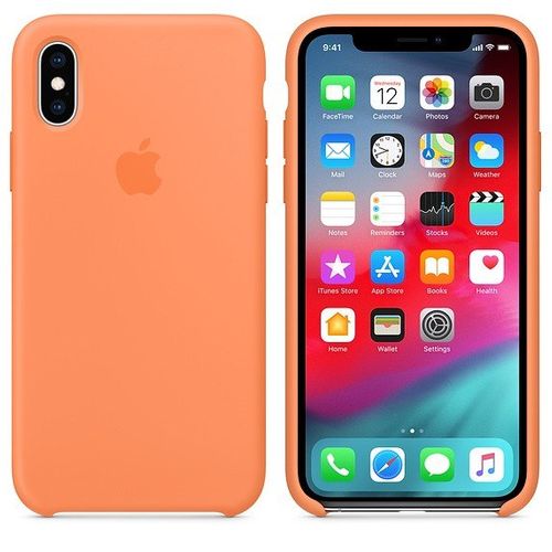Etui silikonowe iPhone XS - papaja na Arena.pl