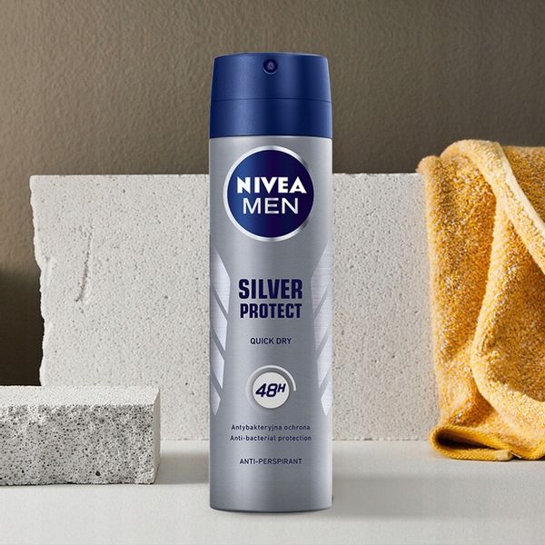 NIVEA Antyperspirant Silver Protect Men 150m zdjęcie 3