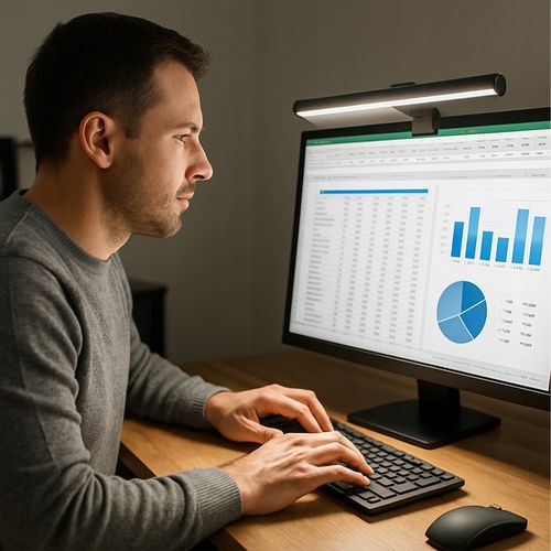 LAMPKA LED NA MONITOR DO KOMPUTERA NOCNA REGULOWANA LISTWA MOCNA USB-C na Arena.pl