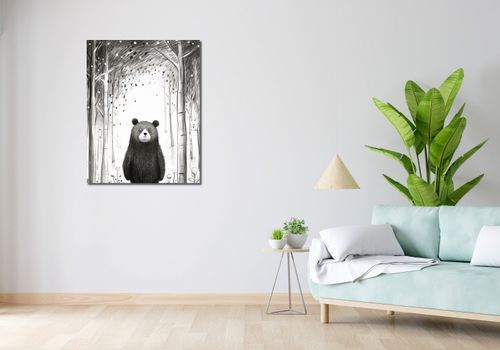 Obraz 70x90cm Ciekawski Miś na Arena.pl