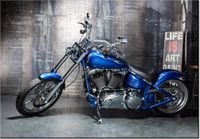 100 70CM OBRAZ PŁÓTNO CHROMOWANY MOTOCYKL PŁÓTNO RAMA