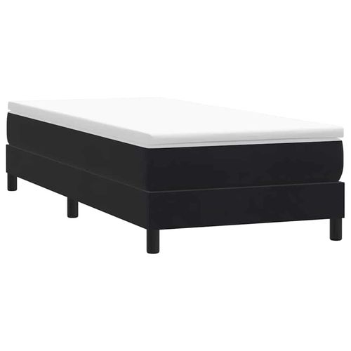 Łóżko Box Spring bez materaca Czarne 80x220 cm Aksamit na Arena.pl