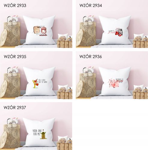 Poduszka z nadrukiem PREZENT HAPPY VALENTINE'S DAY na Arena.pl