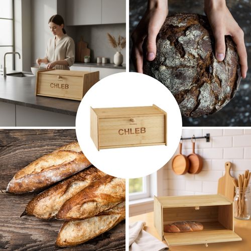 chlebak pojemnik bambusowy na pieczywo klausberg kb-7934 na Arena.pl