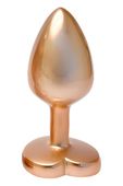 gleaming love matte gold plug small
