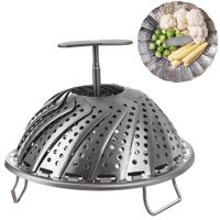 Sitko Gotowania na Parze Wkład Koszyk Stalowy do Parowania Garnka