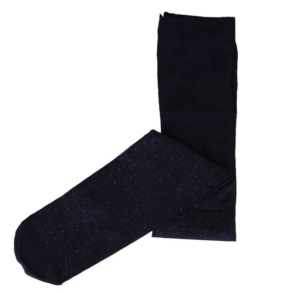 Rajstopy z microfibry 40 DEN czarne z brokatem 140-146 zdjęcie 3