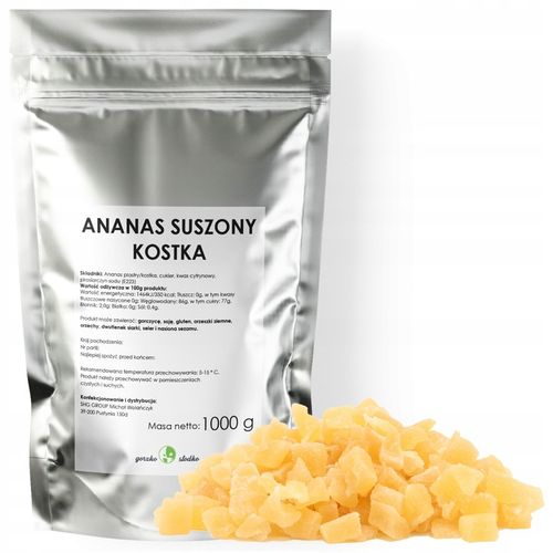 ANANAS KOSTKA smaczna przekąska 1kg na Arena.pl