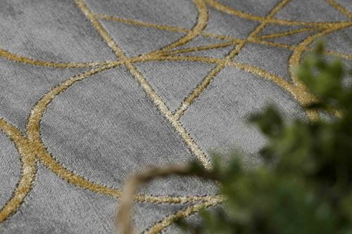 RUG/LU/ESTEMA/CIRCLES/GRAPHITE+GOLD/120x170 na Arena.pl