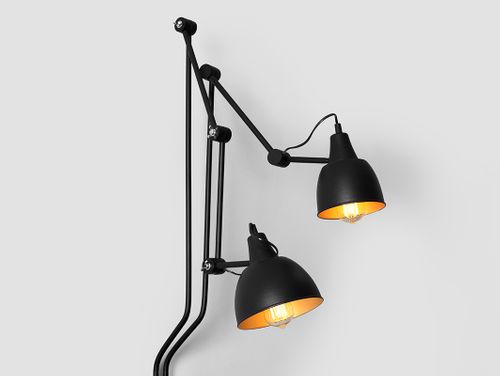 Lampa ścienna COBEN WALL 2 – czarny kinkiet na Arena.pl