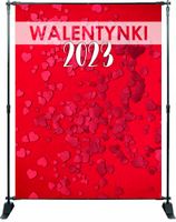 TŁO ścianka FOTO walentynki + data RÓŻNE WZORY