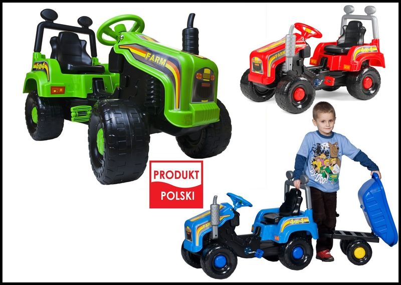 BJ TRAKTOR MEGA RED Na pedały 3 KOLORY zdjęcie 5