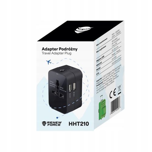 Uniwersalna Przejściówka ADAPTER Gniazda USA UK EU AUST Ładowarka USB na Arena.pl