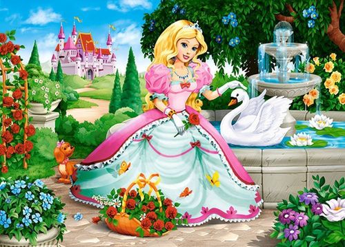 Puzzle 60el.princess with swan na Arena.pl
