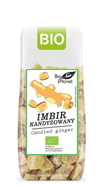 Imbir Kandyzowany BIO 100 g - BIO Planet zdjęcie 1