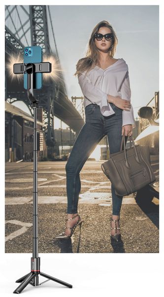 Feegar Kijek Do Selfie Stick Tripod Bluetooth Led zdjęcie 4