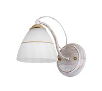 Fanetta lampa kinkiet 1x60W E27 biało złoty