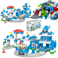 Zestaw Klocków Klocki Dla Dzieci Posterunek Policji 180 El. Technok 8447