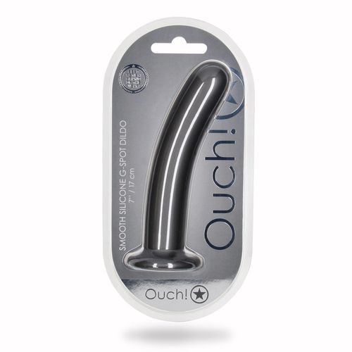 smooth silicone g-spot dildo - 7'' / 17 cm na Arena.pl