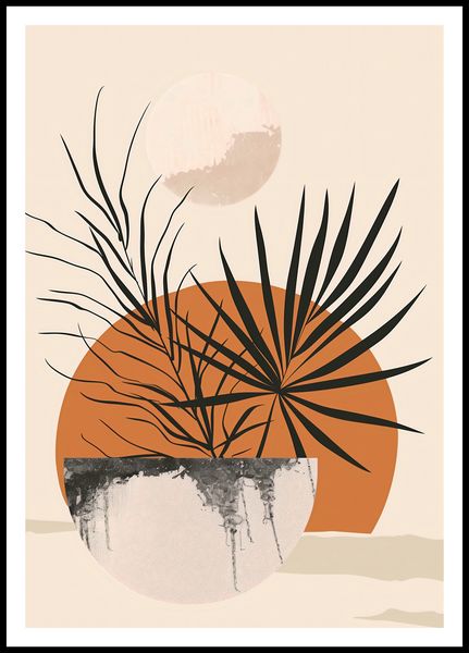 Plakat 68x98cm Palmowy Zachód zdjęcie 3
