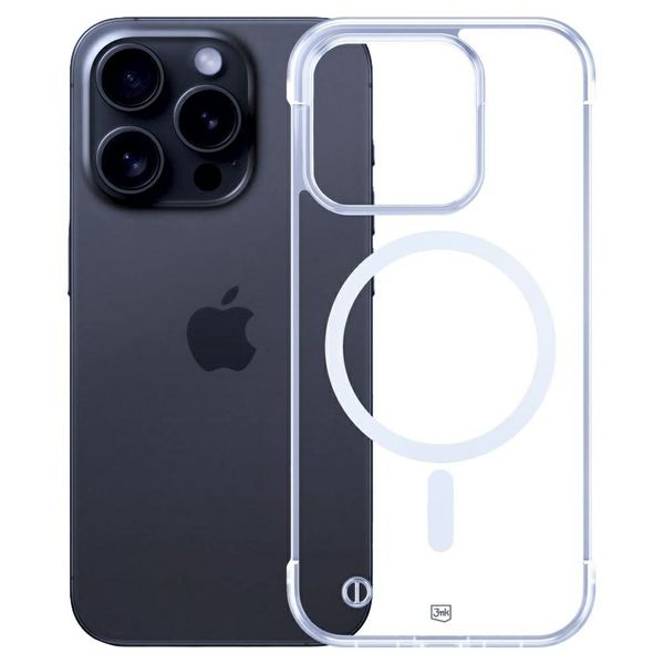 Etui 3mk do iPhone 15 Pro, Przezroczysty MagSafe zdjęcie 1