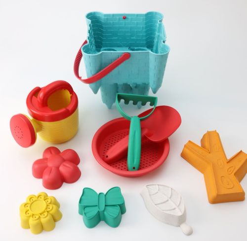 wiaderko do piaskownicy z zabawkami Zamek - 9 elementów na Arena.pl