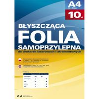 BŁYSZCZĄCA FOLIA SAMOPRZYLEPNA PRZEZROCZYSTA A4 10SZT ARGO