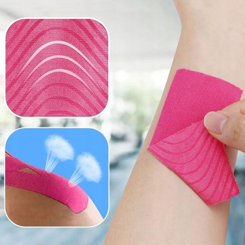 4x TAŚMA KINEZJOLOGICZNA TEJPY TAPE PLASTRY KINESIOTAPING WODOODPORNA 5M na Arena.pl