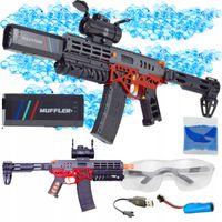 DUŻY KARABIN PISTOLET AUTOMATYCZNY ZESTAW+AKUMULATOR GRATIS KULKI ZABAWKA