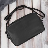 torebka damska skórzana na ramię klasyczna czarna paolo peruzzi e-30-bl