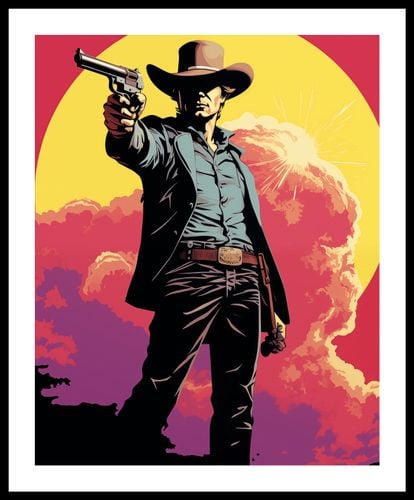 Plakat 40x50cm Strzelec z Epoki na Arena.pl