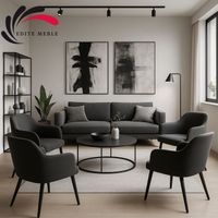 Krzesło Tapicerowane Premium KL-9 Ciemny Szary Piano 15