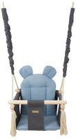 Bawełniana huśtawka domowa dla dziecka (szary, jasnoniebieski)