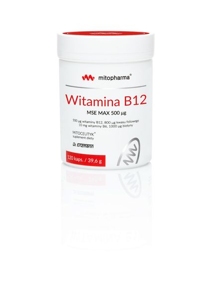 DR. ENZMANN MSE Witamina B12 MSE MAX (120 kaps.) zdjęcie 1