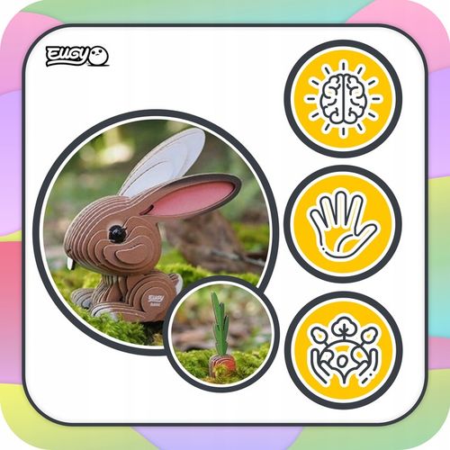 Królik Eugy. Eko Układanka Puzzle 3D na Arena.pl