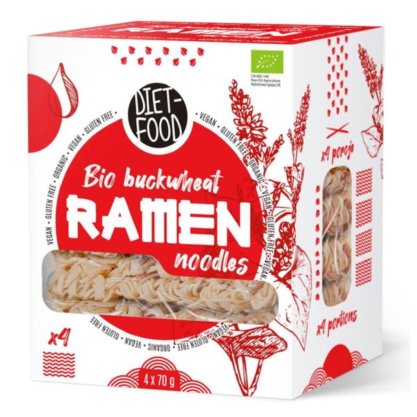 EKOLOGICZNY Makaron gryczany RAMEN Bezglutenowy BIO 280g zdjęcie 1