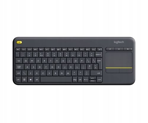 Klawiatura do telewizora Logitech Wireless Touch K400 Plus Unifying czarna na Arena.pl