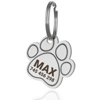 Adresówka dla psa z GRAWEREM imienia identyfikator łapka