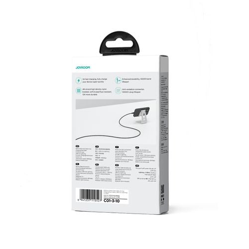 kabel przewód do iphone multi-color series usb-a - lightning 3a 1m czarny na Arena.pl