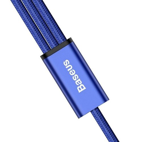 Kabel USB Baseus Rapid 3w1 Typ C / Lightning / Micro 3A 1,2M - niebieski na Arena.pl