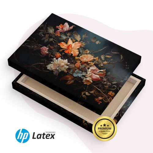 Obraz Do Salonu Tropikalne Kwiaty Liście Natura Abstrakcja 100cm x 70cm na Arena.pl