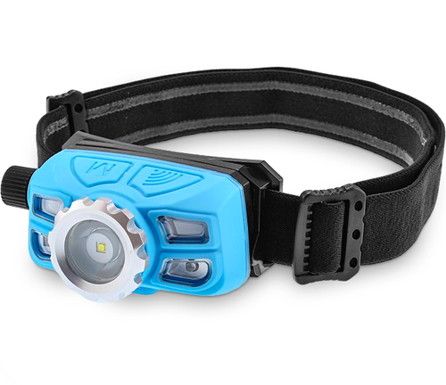 LATARKA CZOŁOWA CZOŁÓWKA WARSZTATOWA LED 350LM AKUMULATOROWA ZOOM CZUJNIK na Arena.pl