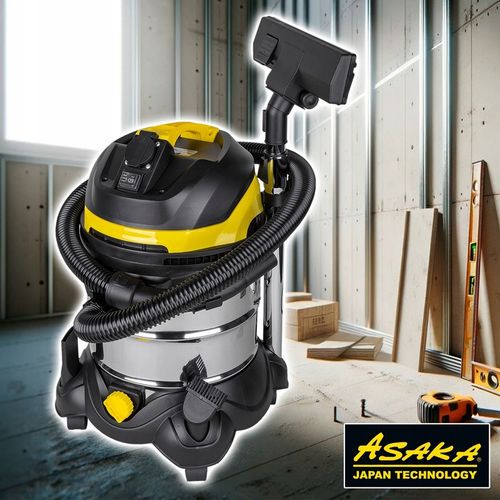 ODKURZACZ PRZEMYSŁOWY BUDOWLANY SUCHO MOKRO DMUCHAWA GNIAZDO OTRZĄSACZ HEPA na Arena.pl