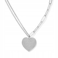 NASZYJNIK SREBRNY Z SERCEM