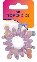 TOP CHOICE Gumka do włosów - fioletowa (20179)