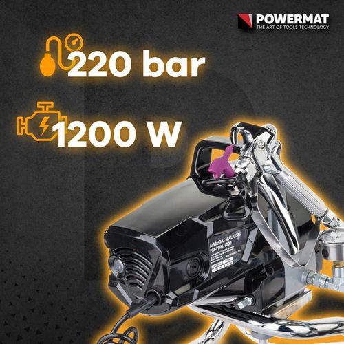 Agregat MALARSKI Pistolet Hydrodynamiczny 1200W Wąż 10M 1,5 L/min 220 BAR na Arena.pl