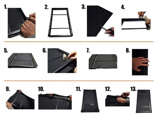 MATERIAŁ tkanina głośnikowa na maskownice CZARNA na Arena.pl